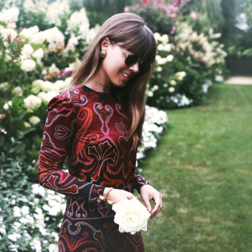 RACHEL ZOE Magnus Paisley Silk-Jersey Mini Dress